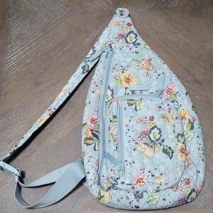 Vera Bradley Sling Backpack In Floating Garden travel floral flowers